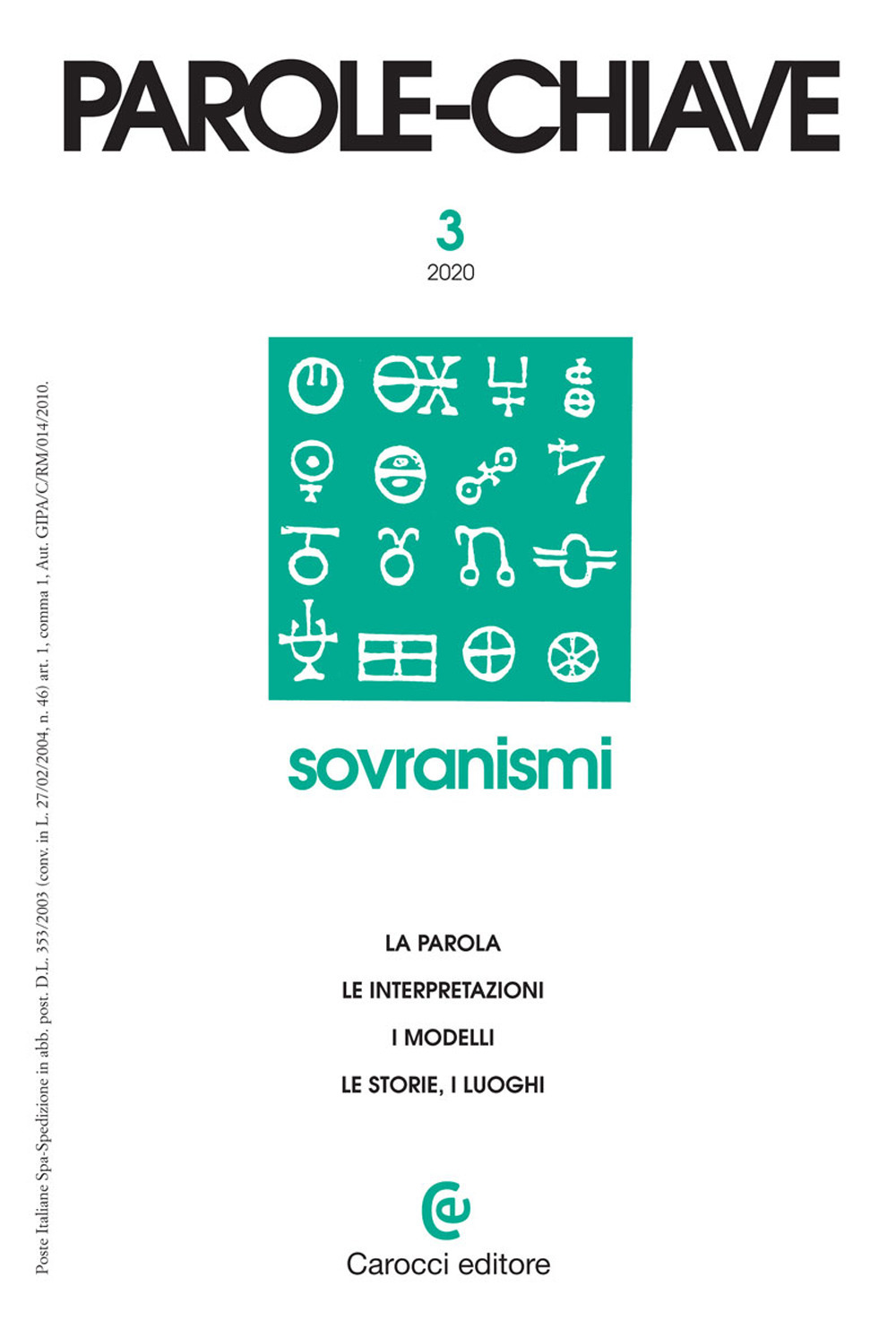 Parolechiave (2020). Vol. 1: Sovranismi