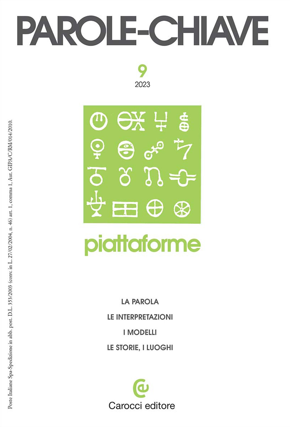 Parolechiave (2023). Vol. 1: Piattaforme