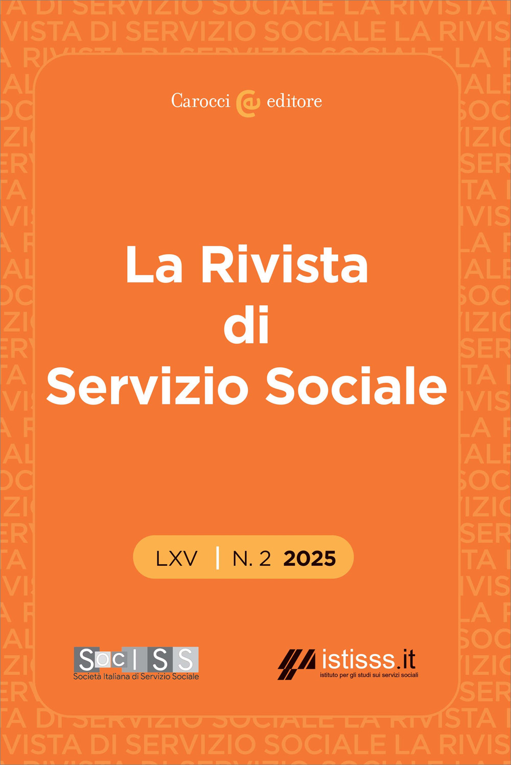 La rivista di servizio sociale (2025). Vol. 2