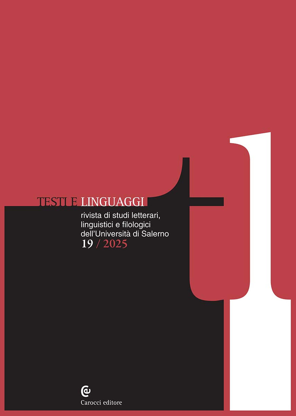 Testi e linguaggi (2025). Vol. 19
