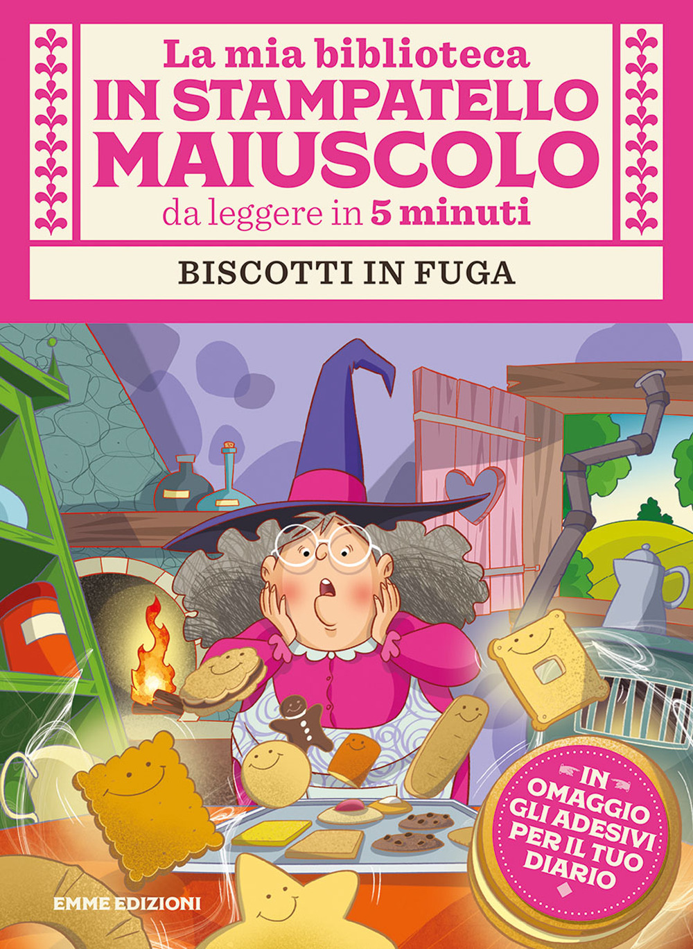 Biscotti in fuga. Con adesivi. Stampatello maiuscolo. Ediz. illustrata