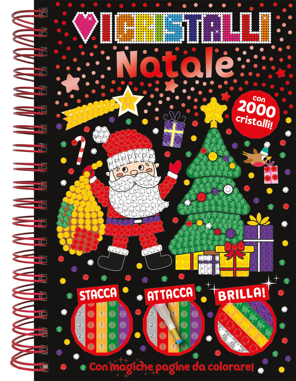 Amo i cristalli. Natale. Ediz. a colori. Con 2000 cristalli colorati