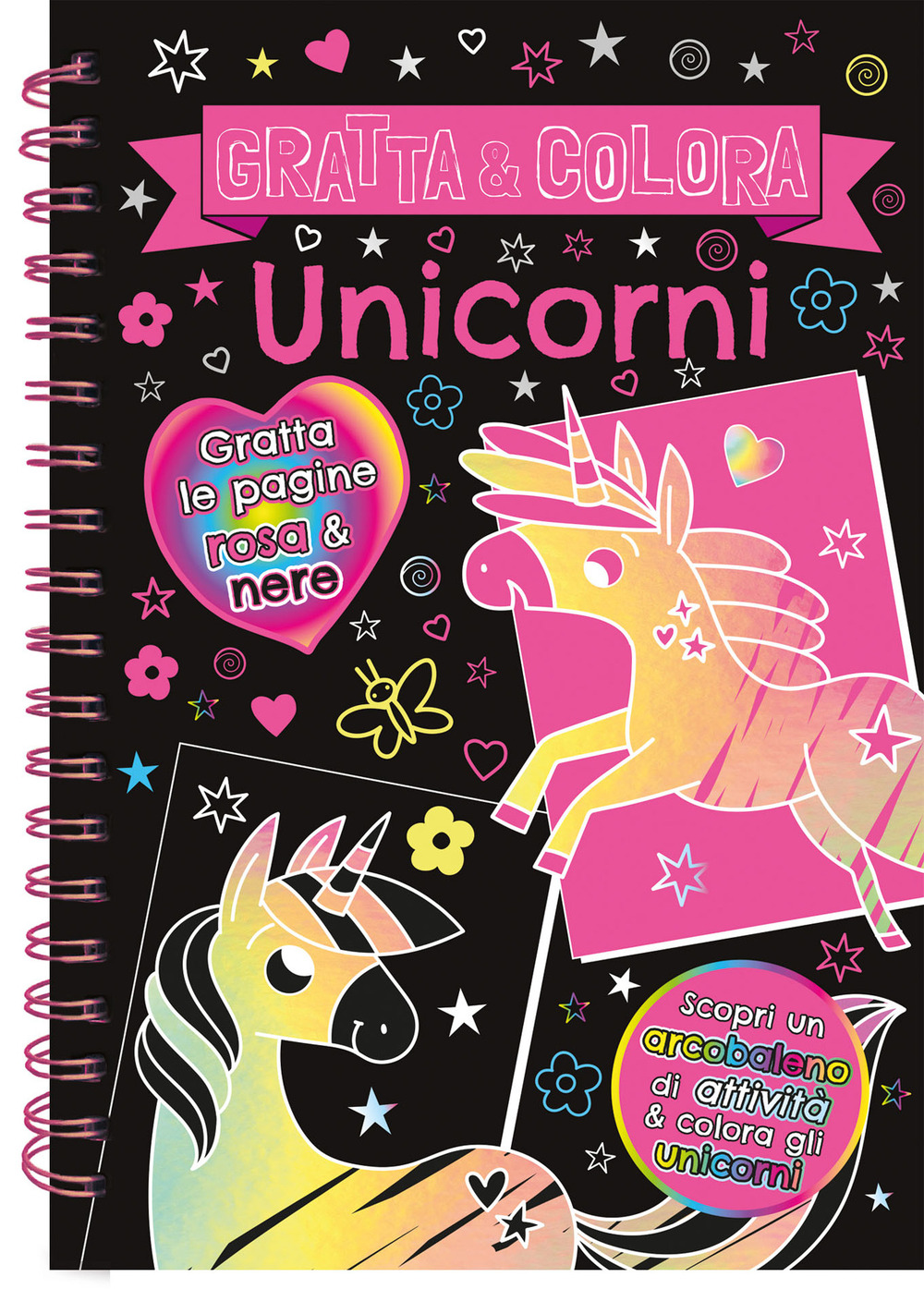 Gratta e colora. Unicorni. Ediz. illustrata. Con matita di legno