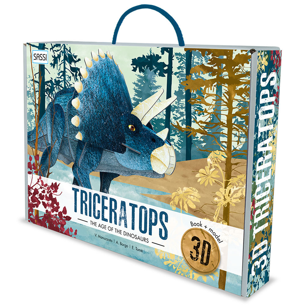 3D Triceratops. The Age of the Dinosaurs. Con Giocattolo