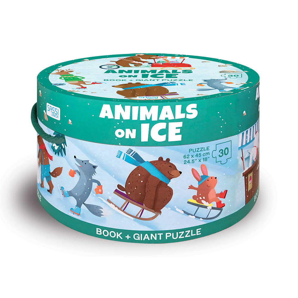 Animals on ice. Ediz. a colori. Con puzzle