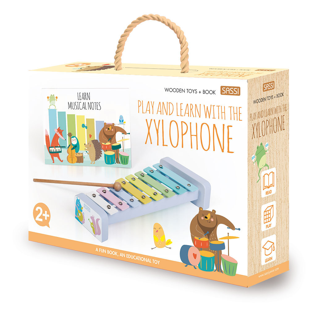 Play and learn with the xylophone. Wooden toys. Ediz. a colori. Con Giocattolo
