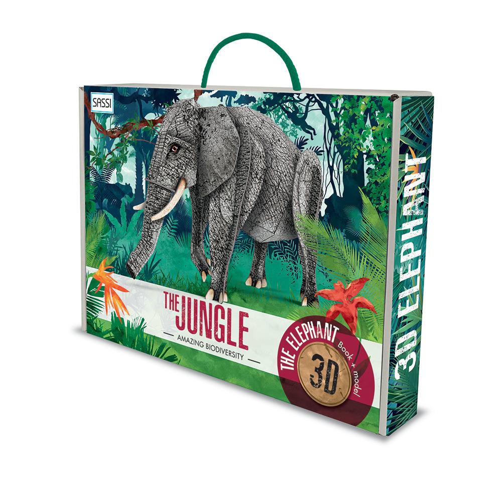 The jungle. The elephant 3D. Con gadget