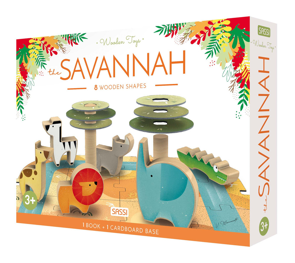 The savannah. Wooden toys. Ediz. a colori. Con Giocattolo
