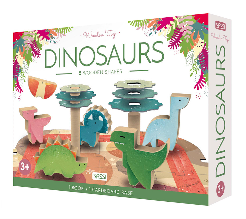 Dinosaurs. Wooden toys. Ediz. a colori. Con Giocattolo