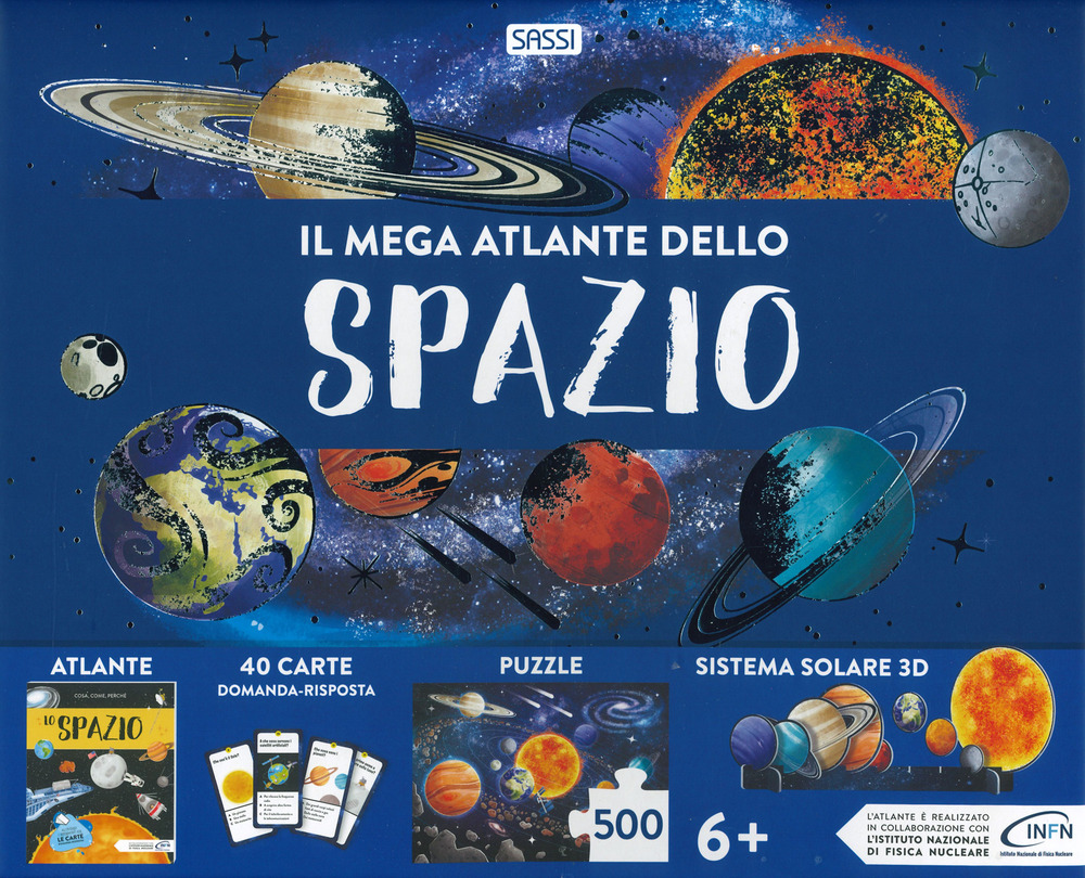 Il mega atlante dello spazio. Nuova ediz. Con puzzle. Con sistema solare in 3D. Con 40 Carte