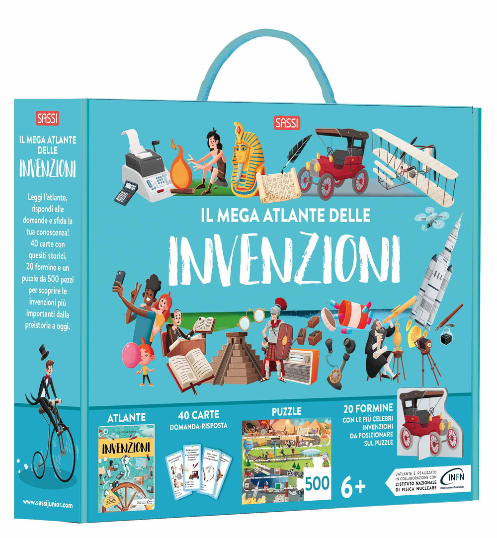 Il mega atlante delle invenzioni. Ediz. a colori. Con puzzle. Con Carte