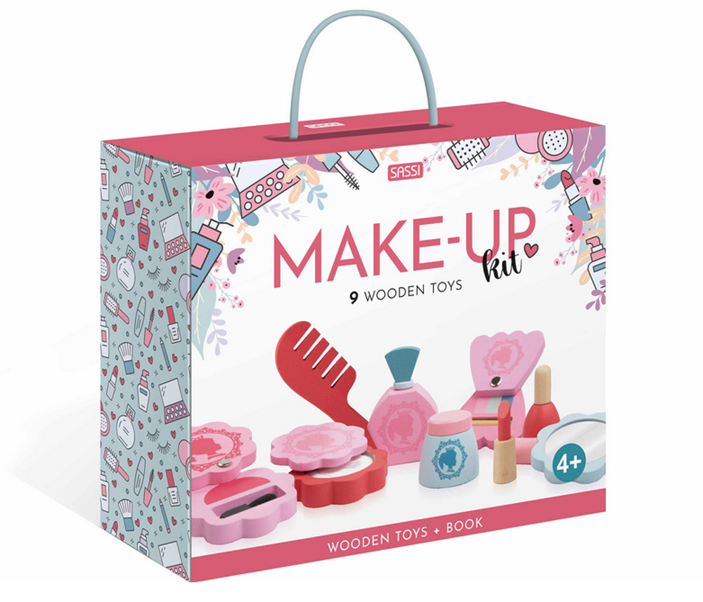 Make-up Kit. Wooden toy. Nuova ediz. Con 9 formine in legno