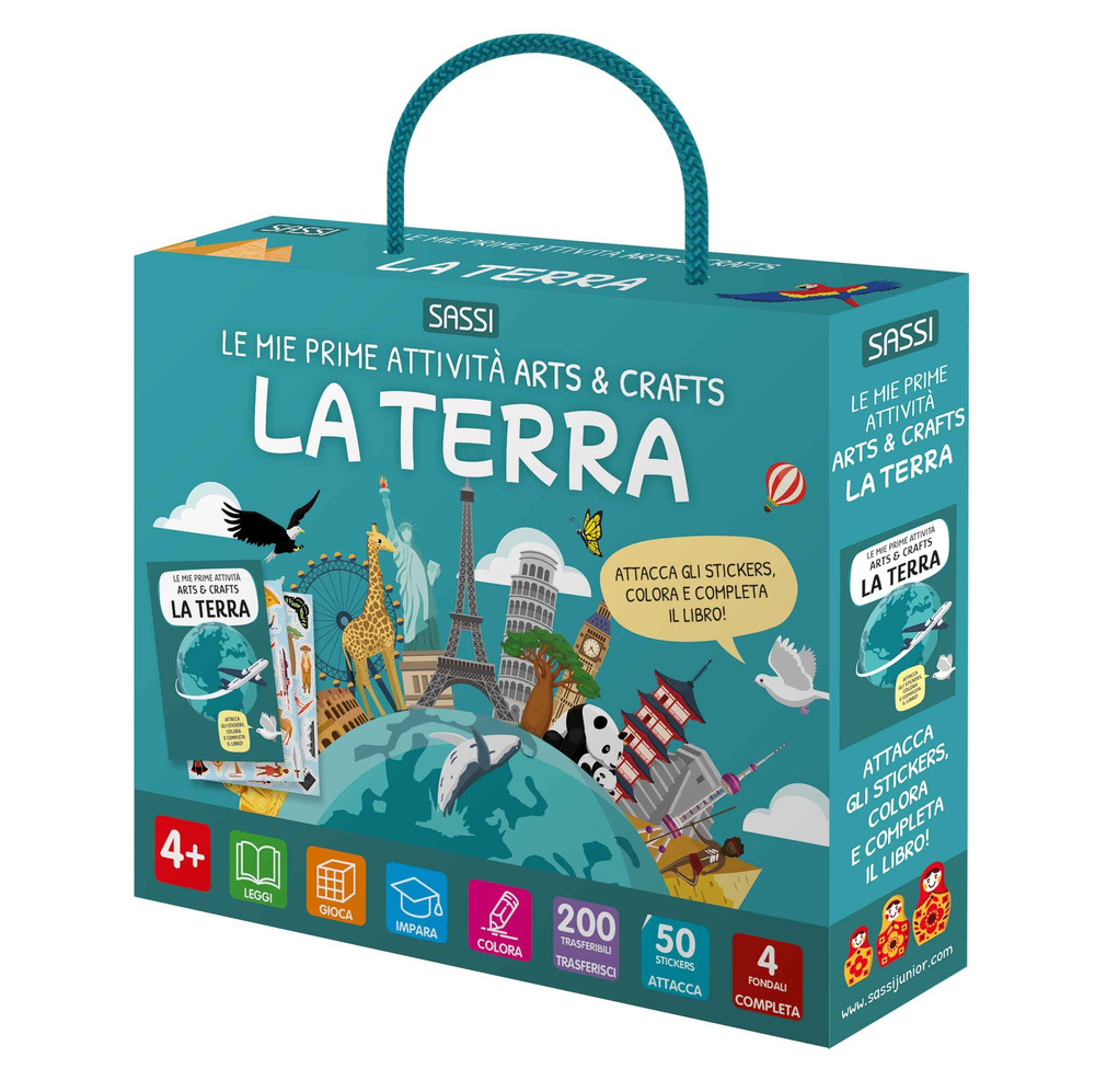 La Terra. Le mie prime attività arts & crafts. Ediz. illustrata. Con 50 stickers. Con 200 traferibili