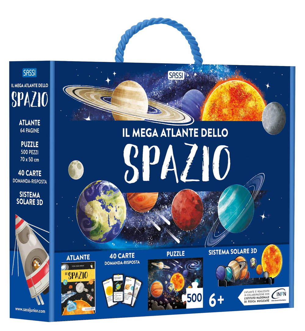 Il mega atlante dello spazio. Nuova ediz. Con puzzle. Con 40 Carte