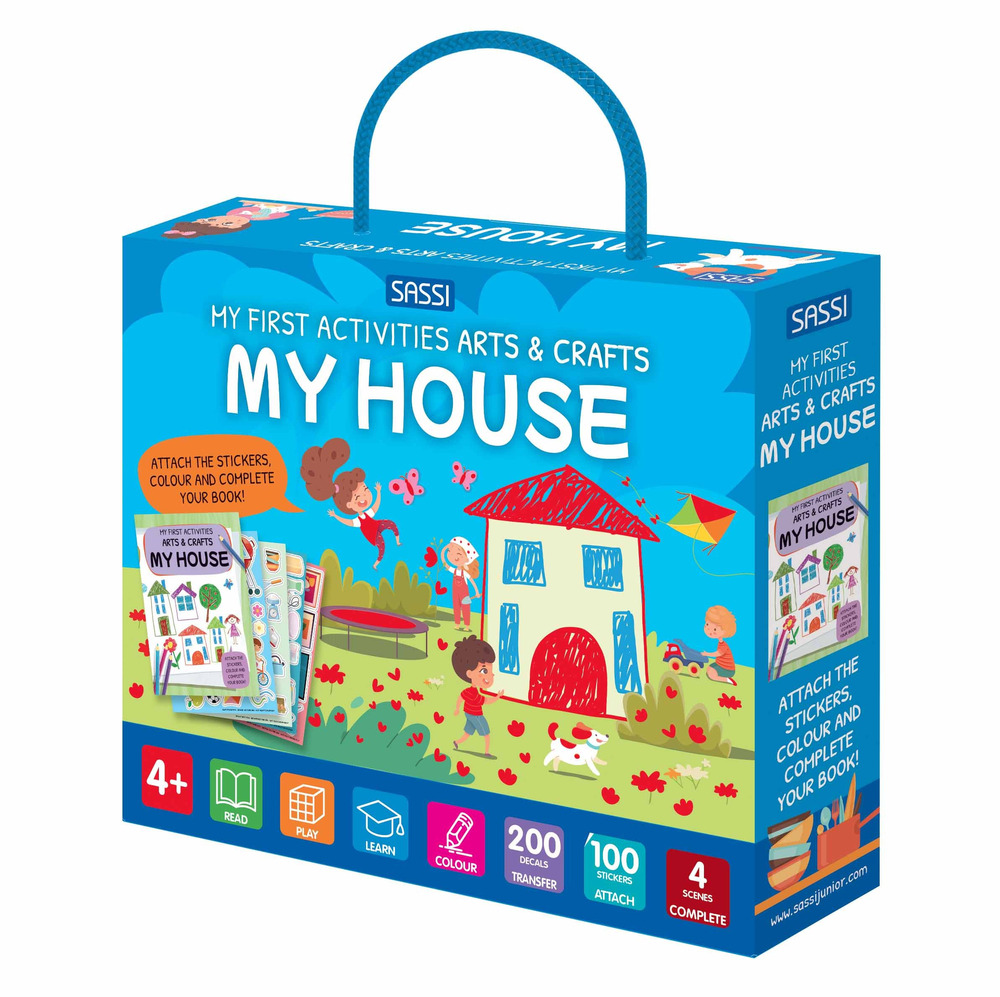 My house. My first activities arts & crafts. Ediz. a colori. Con penna speciale da ricalco. Con 200 trasferibili. Con 100 Adesivi