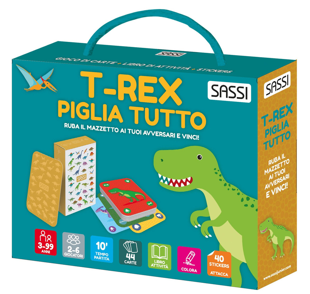 T-rex piglia tutto. Ediz. a colori. Con 40 stickers. Con 44 Carte