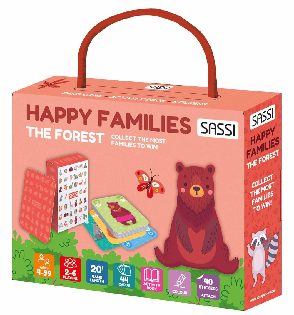The forest. Happy families. Card games. Ediz. a colori. Con 44 Carte. Con 40 Adesivi