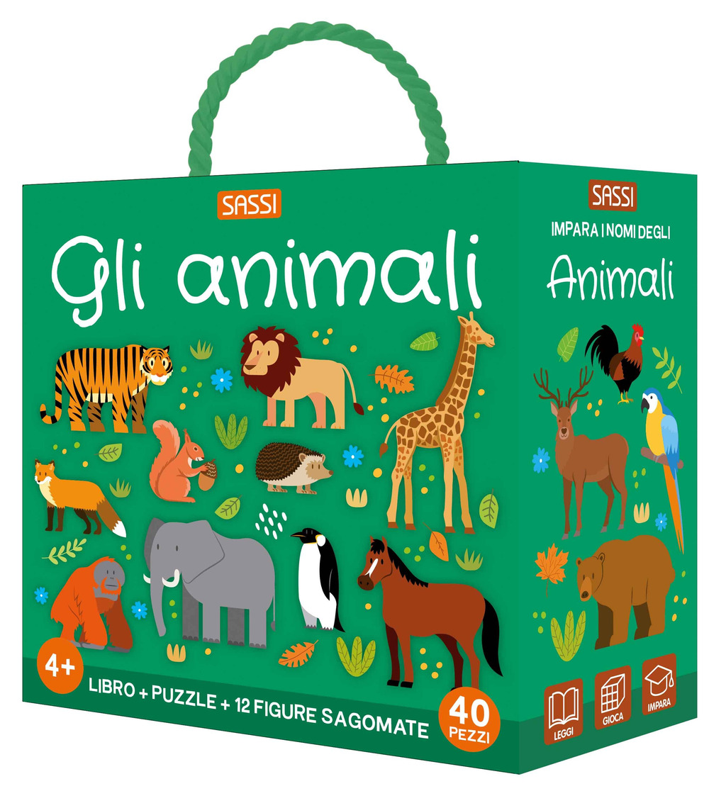 Animali. Q-box. Ediz. a colori. Con puzzle