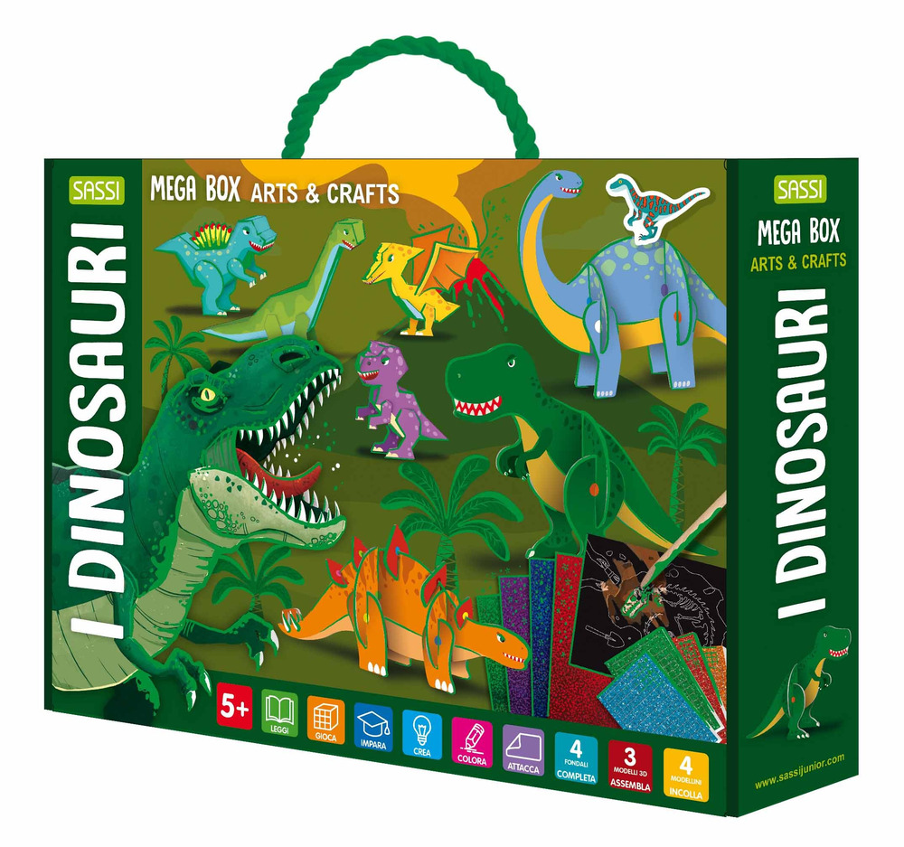 I dinosauri. Mega box arts & crafts. Ediz. a colori. Con Prodotti vari