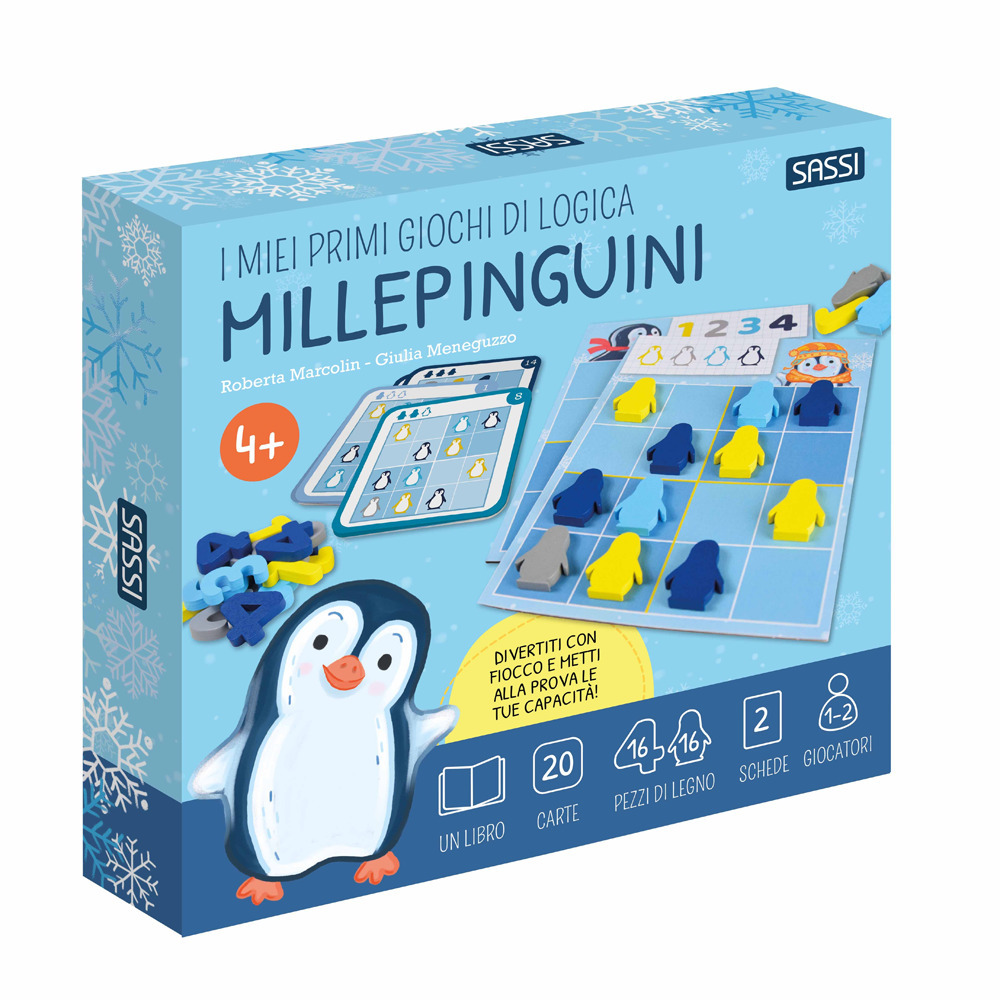 Millepinguini. I miei primi giochi di logica - Roberta Marcolin - Libro - Sassi