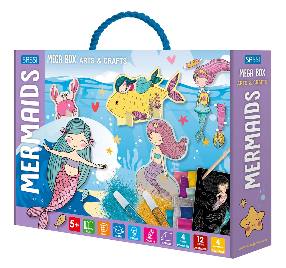 Mermaids. Mega box arts & crafts. Ediz. a colori. Con Gioco
