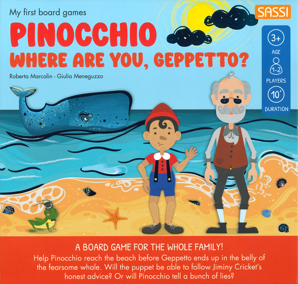 Pinocchio. Where are you, Geppetto? My first board games. Con gadget