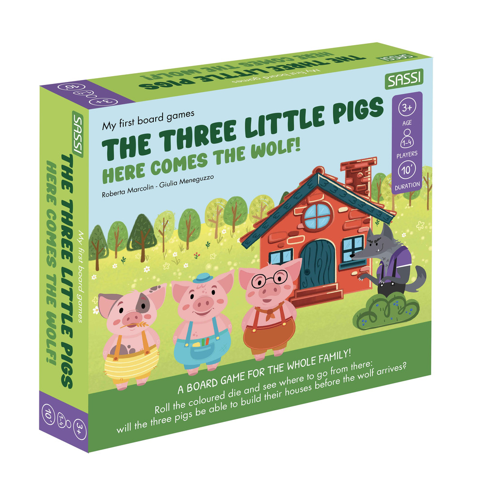 The three little pigs. Here comes the wolf! My first board games. Con gadget