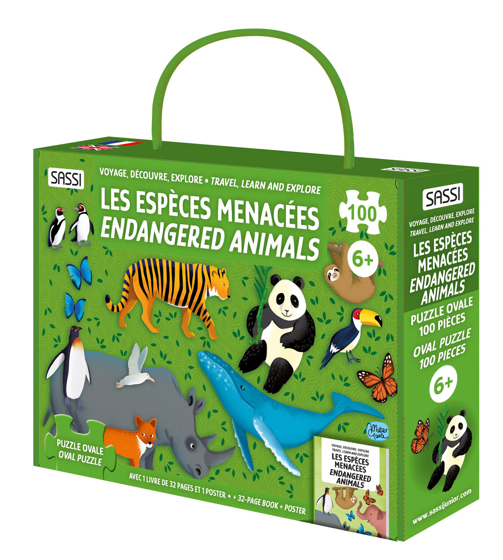 Les espèces ménacées. Voyage, découvre, explore- Endangered animals. Travel, learn and explore. Ediz. bilingue