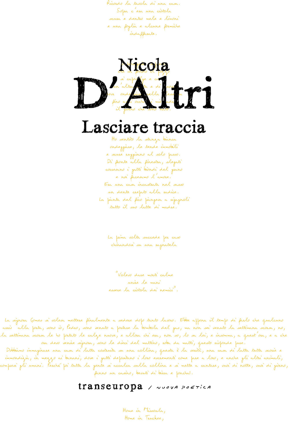 Lasciare traccia