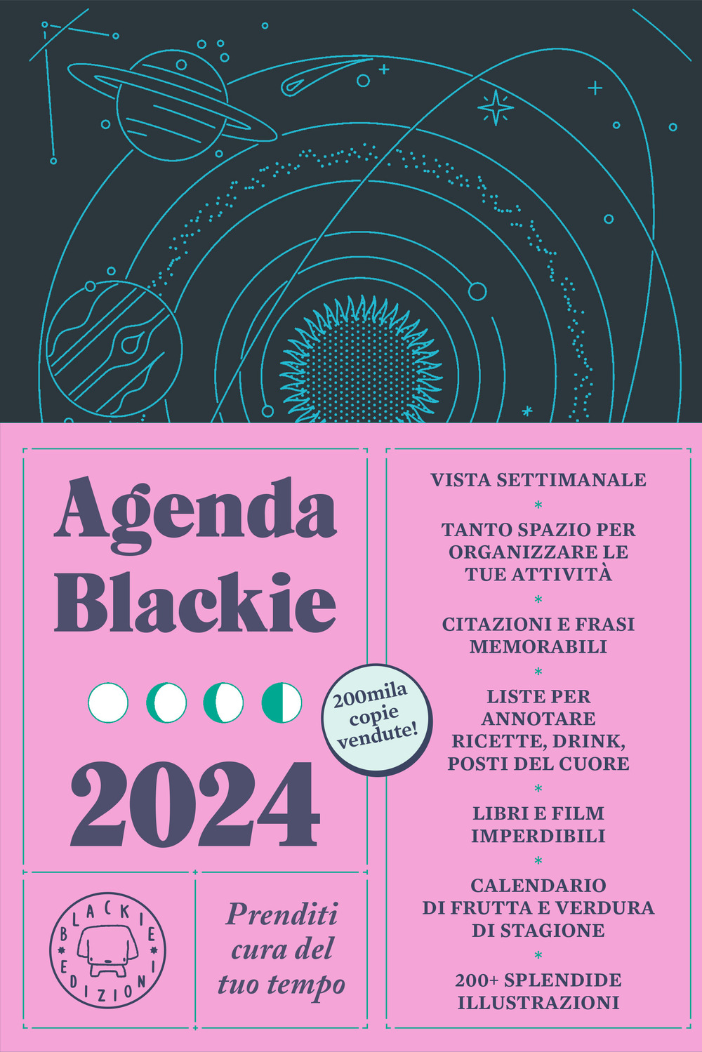 Agenda Blackie 2024 settimanale 12 mesi. Prenditi cura del tuo tempo - Daniel López Valle - Libro - Blackie