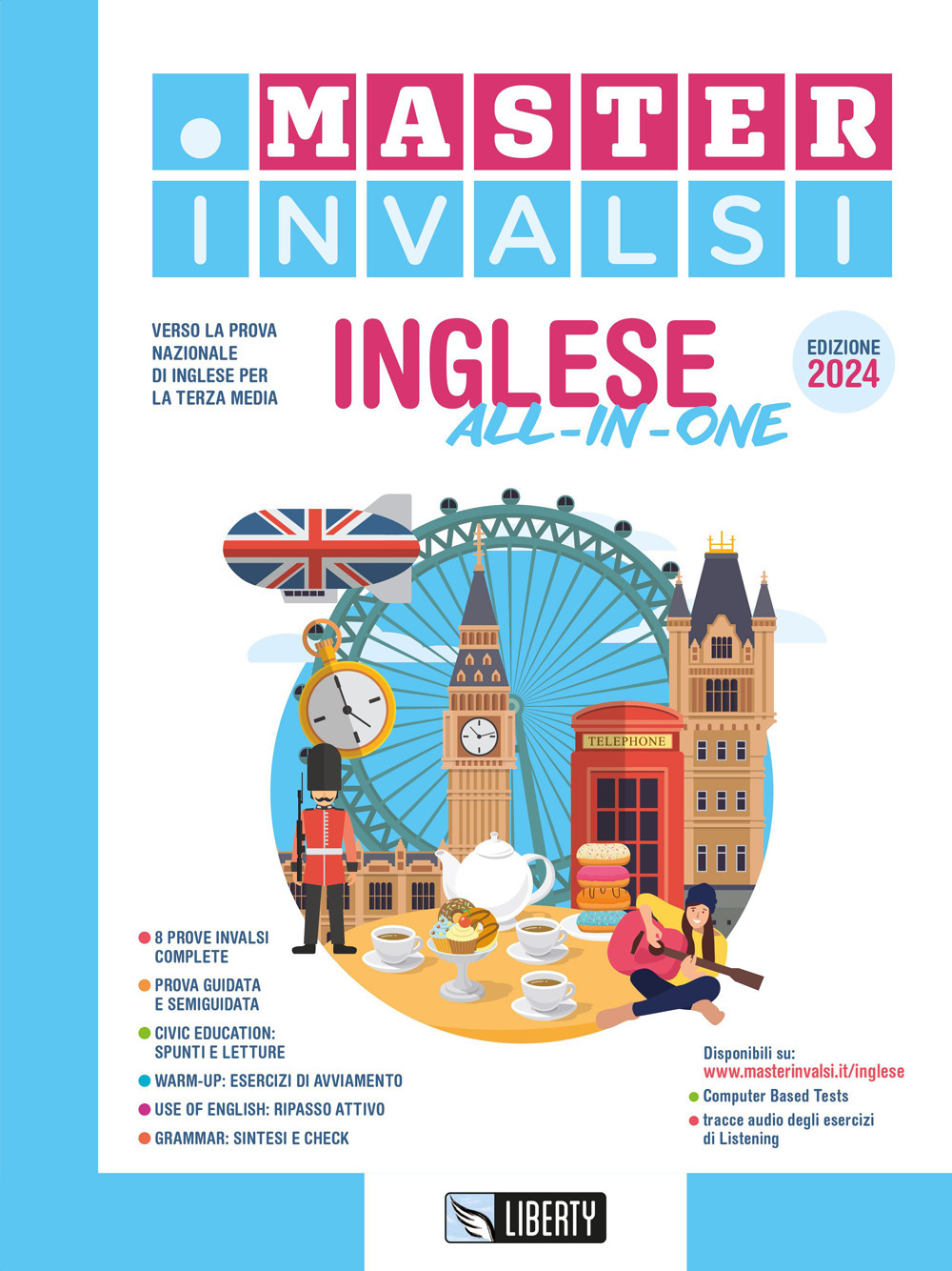 Master INVALSI. All-in-one. Verso la prova nazionale di inglese per la terza media - Libro - Liberty