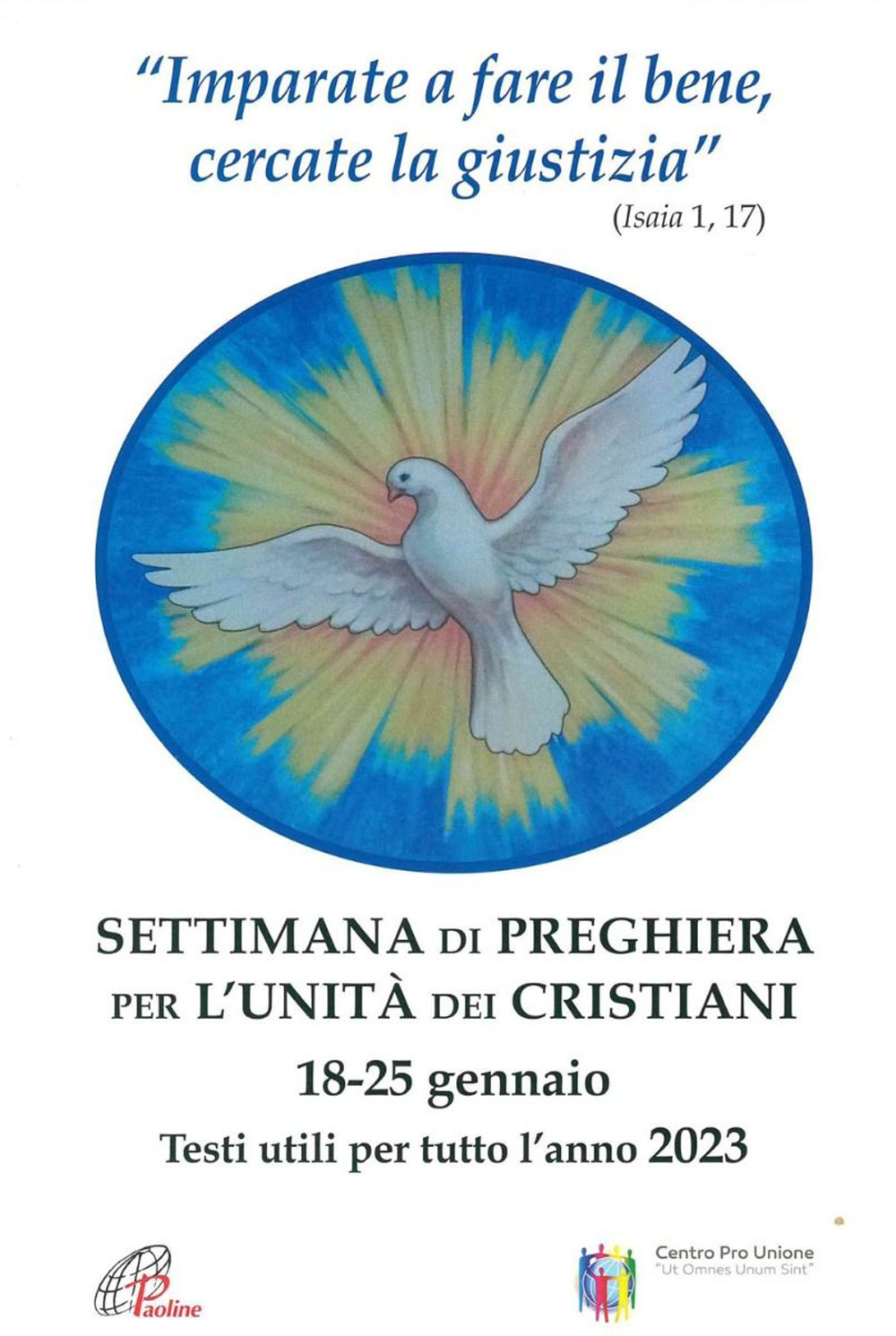 Settimana di preghiera per l'unità dei cristiani 18-25 gennaio. Testi utili per tutto l'anno 2023