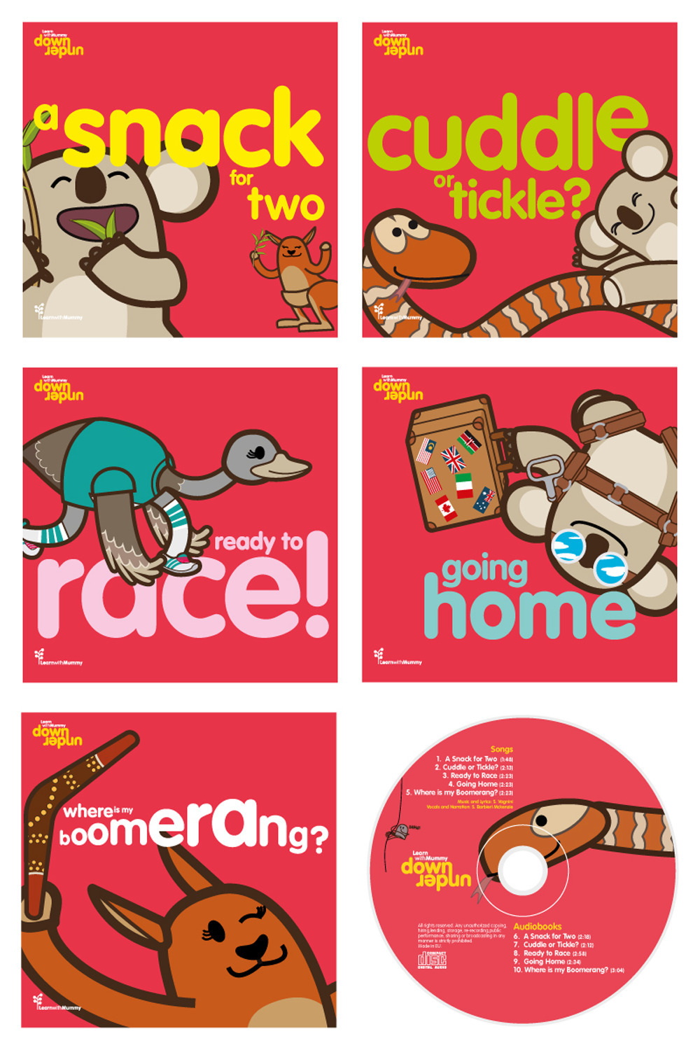 Learn with Mummy down under. Ediz. illustrata. Con CD-Audio. Vol. 1-5