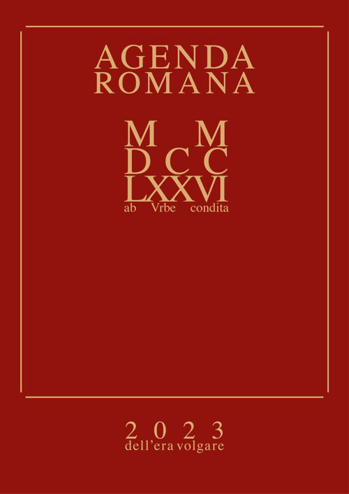 Agenda romana settimanale MMDCCLXXVI ab Urbe condita. 2023 - Libro - Victrix