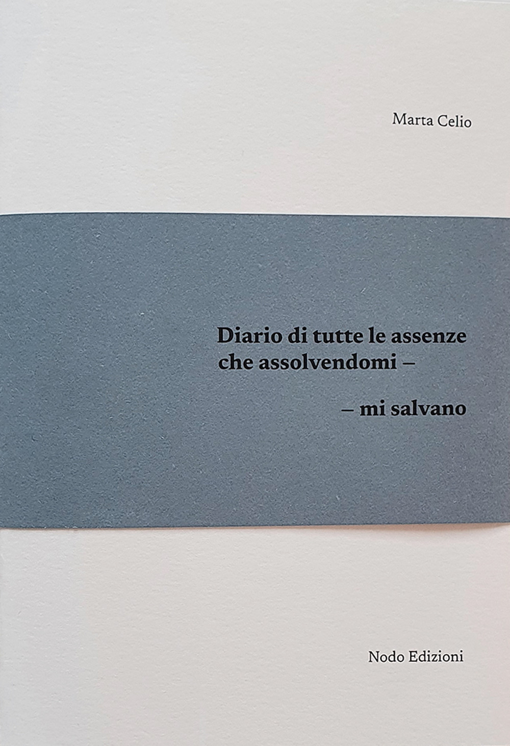 Diario di tutte le assenze che assolvendomi, mi salvano