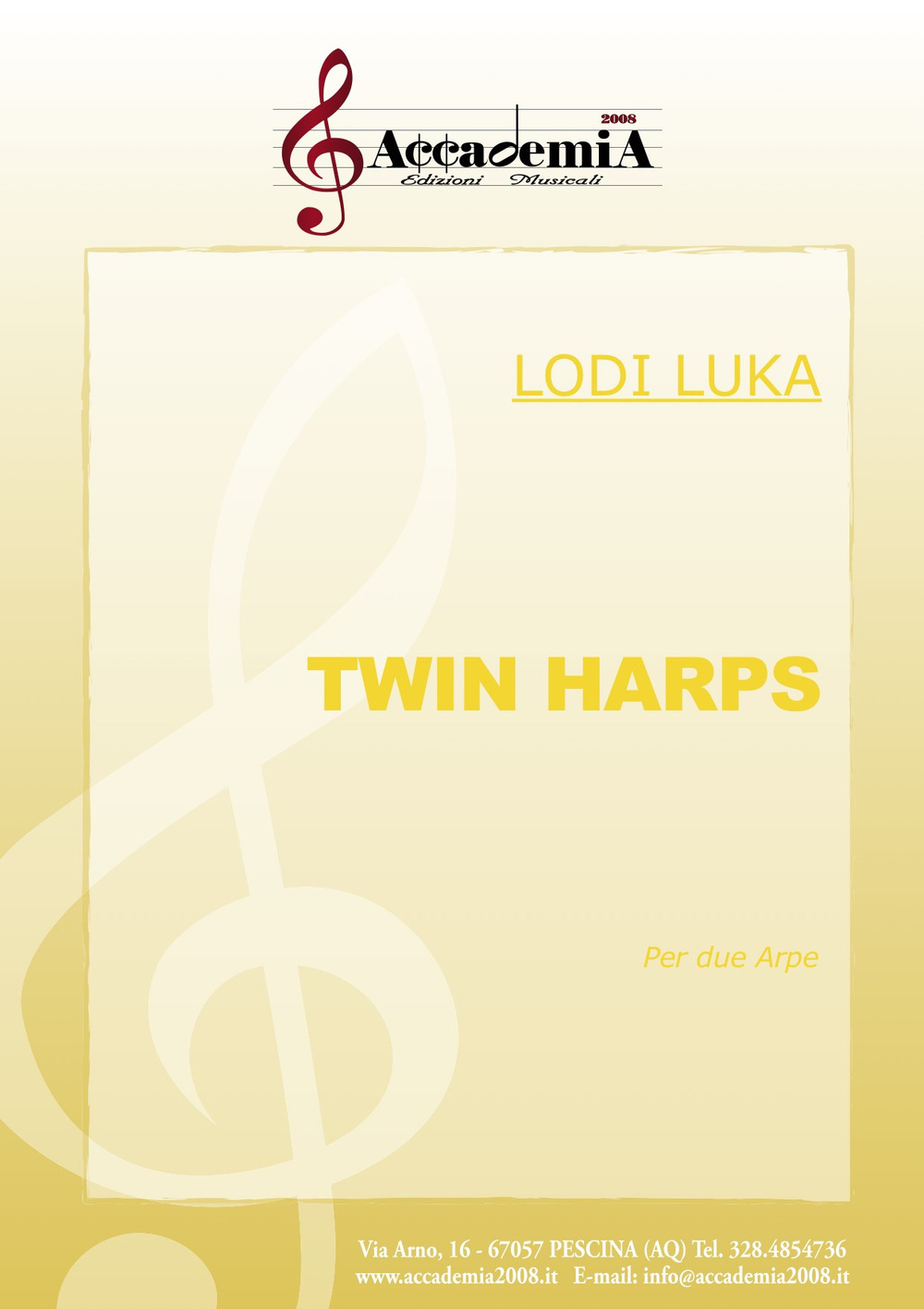 Twin harps. Ediz. a spirale