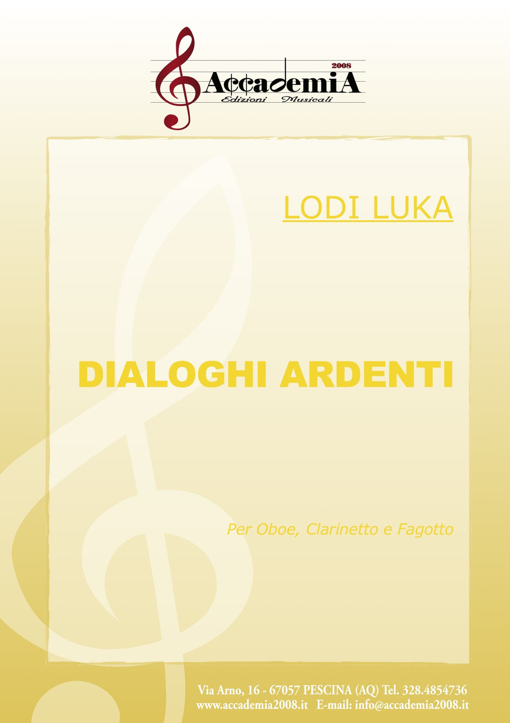 Dialoghi ardenti. Per oboe, clarinetto e fagotto. Ediz. a spirale