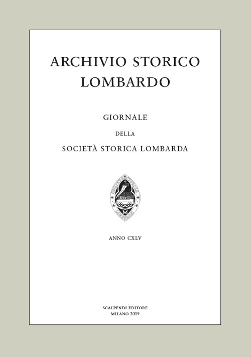 Archivio storico lombardo. Giornale della Società storica lombarda (2019). Vol. 24