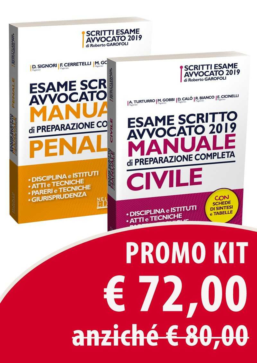 Esame scritto avvocato 2019. Kit: Manuale di preparazione completa. Penale-Manuale di preparazione completa. Civile