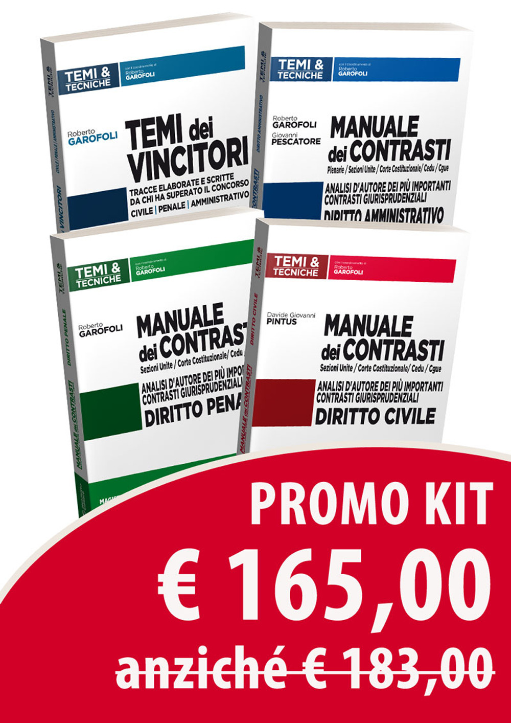 Manuali dei contrasti: Diritto civile-Diritto penale-Diritto amministrativo-Temi dei vincitori. Kit