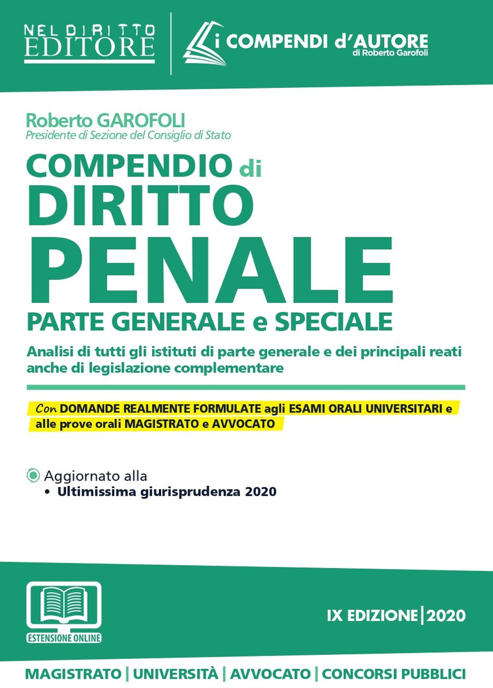 Compendio di diritto penale. Parte generale e speciale. Con aggiornamento onine