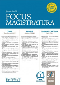 Focus magistratura. Concorso magistratura 2020: Civile, penale, amministrativo. Vol. 3