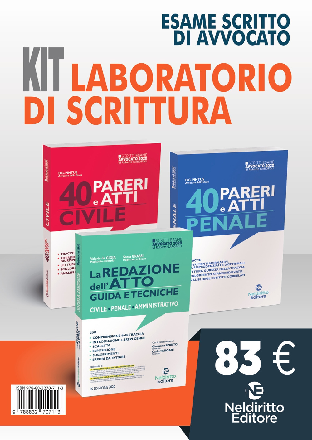 Laboratorio di Scrittura Esame Avvocato 2020 kit: 40 pareri e atti. Civile-40 pareri e atti. Penale-La redazione dell'atto. Guida e tecniche. Civile-Penale-Amministrativo