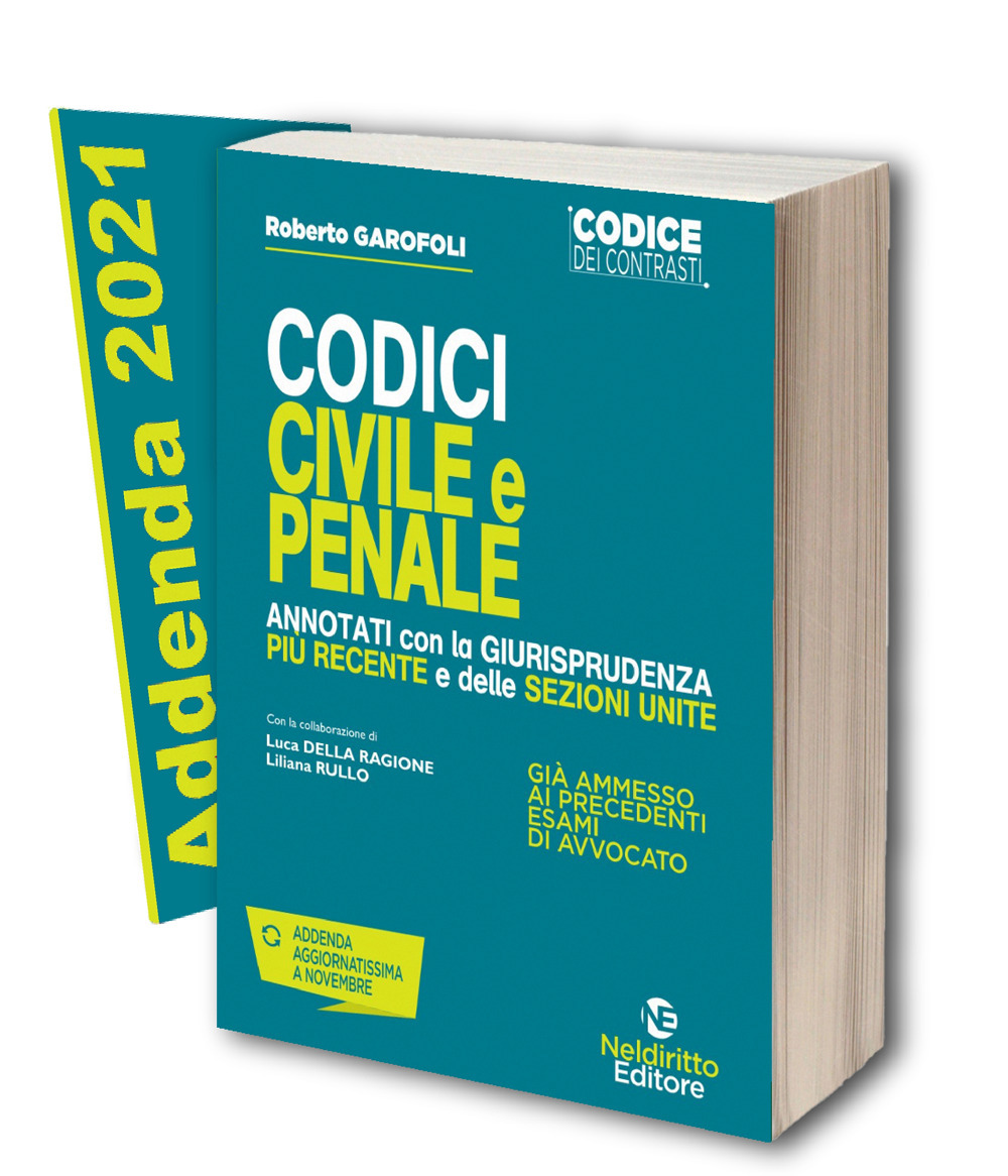 Codice dei contrasti civile e penale annotati con la giurisprudenza più recente 2021. Con addenda