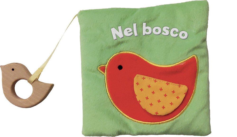 Nel bosco. Libri di stoffa con massaggiagengive in legno. Ediz. a colori. Con gadget