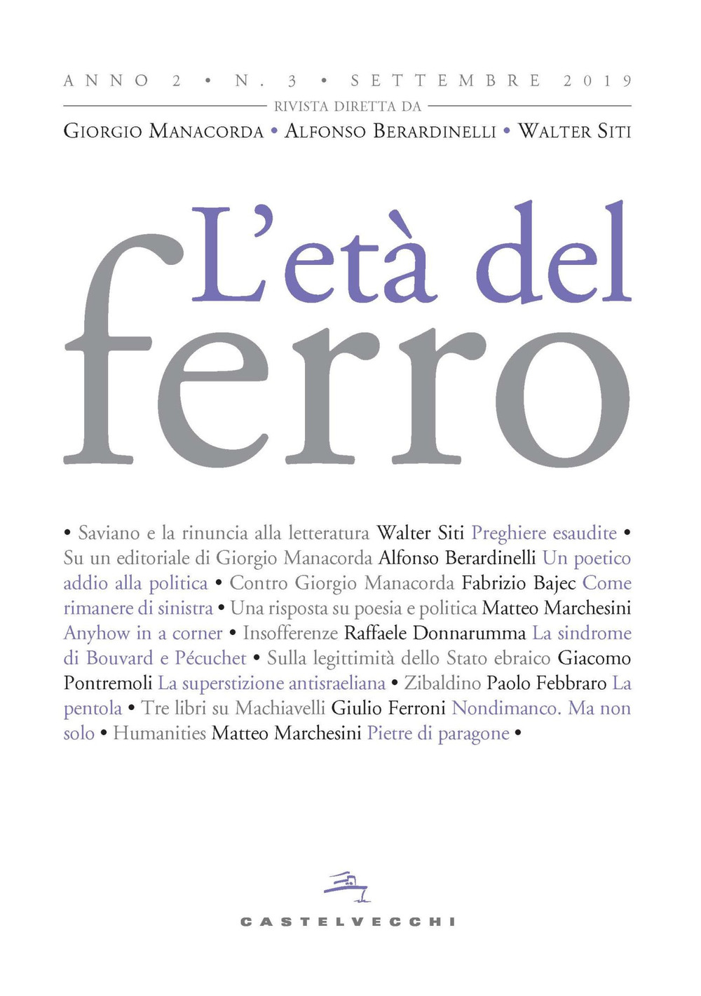 L'età del ferro (2019). Vol. 3