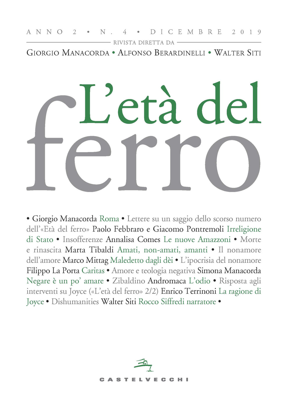 L'età del ferro (2019). Vol. 4