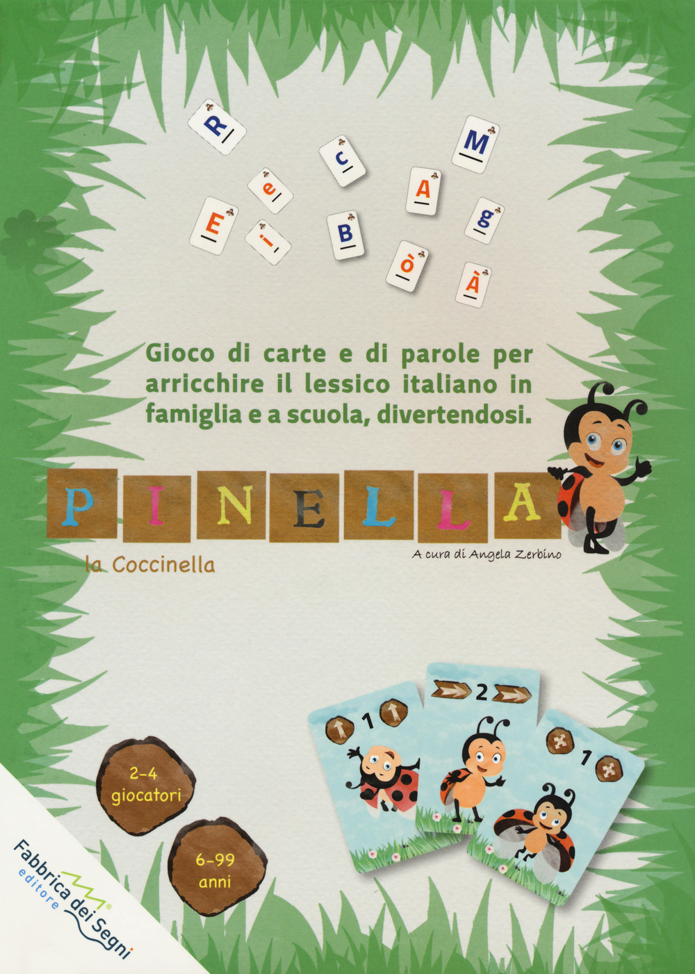 Pinella la coccinella. Gioco di carte e di parole per arricchire il lessico italiano in famiglia e a scuola, divertendosi. Ediz. a colori. Con Gioco