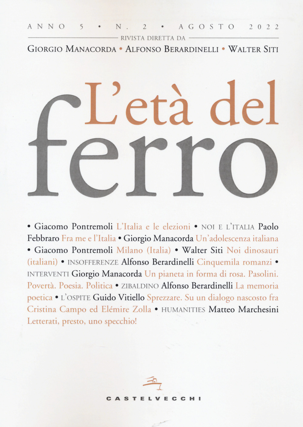 Età del ferro (2022). Vol. 2