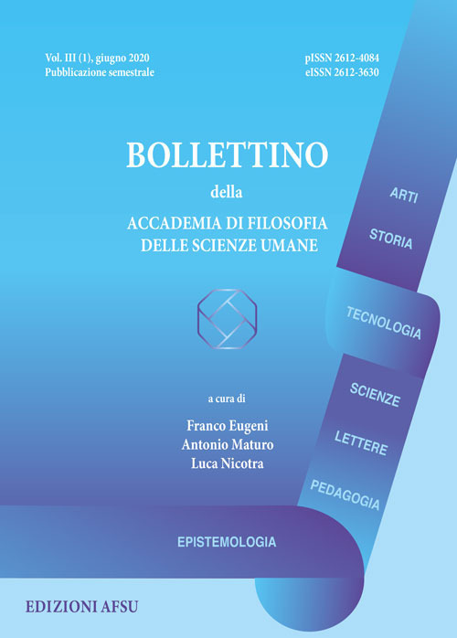 Bollettino della Accademia di filosofia delle scienze umane (2020). Ediz. per la scuola. Vol. 3/1